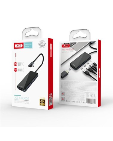 ADAPTADOR TIPO C - HDMI, 3 X USB 3.0 Y TIPO C XO