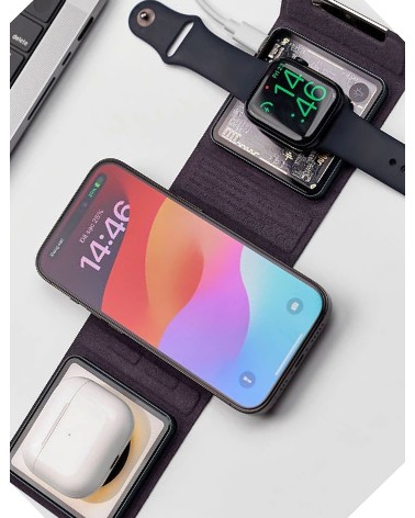 WIWU Base de Carga Inalambrica Plegable 3en1