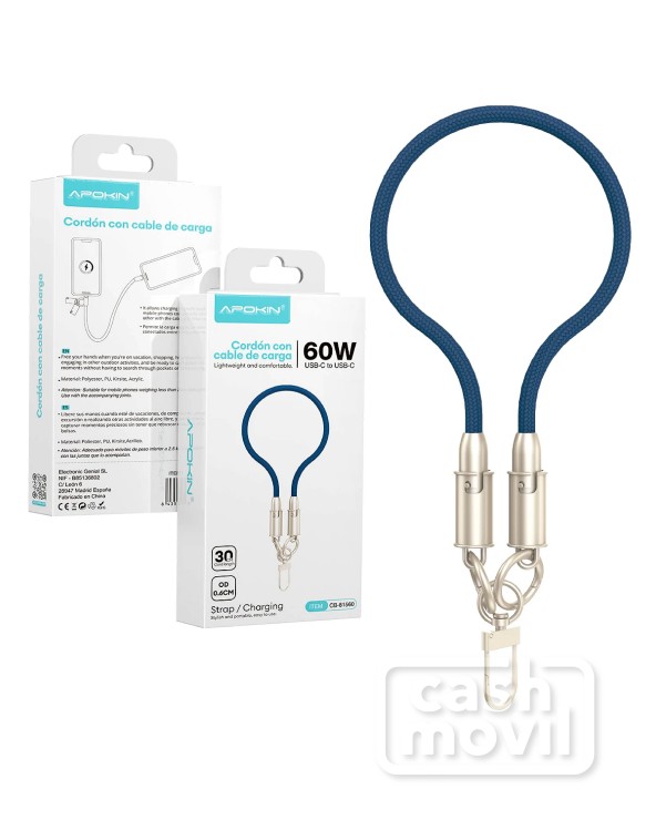 Apokin Pulsera-Cable 2en1