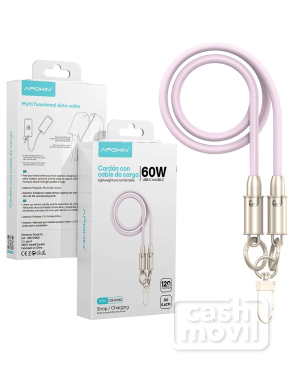 Apokin Cordón-Cable 2en1