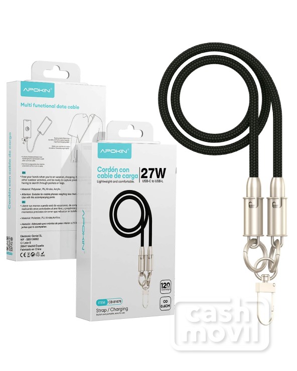 Apokin Cordón-Cable 2en1 2
