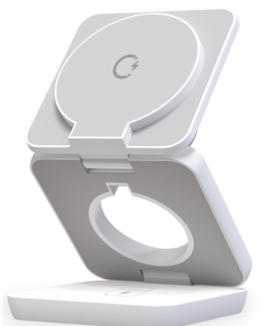 KSIX CARGADOR INDUCCION CUBE PLEGABLE 15W 3 EN 1