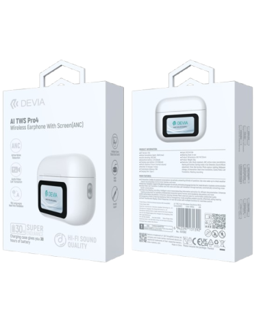 AURICULAR DEVIA BLUETOOTH TRADUCCION CON PANTALLA TWS ANC PRO4