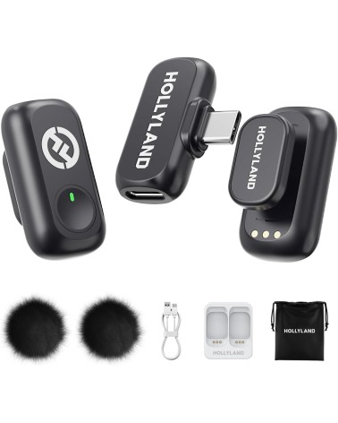 HOLLYLAND MICROFONO INALAMBRICO LARK A1 MINI DUO USBc