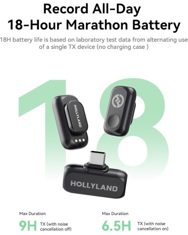 HOLLYLAND MICROFONO INALAMBRICO LARK A1 MINI DUO USBc