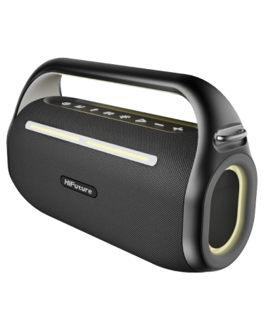 HIFUTURE KARAOKE/ALTAVOZ MUSICBOX 70W / 2 MICROFONOS NEGRO