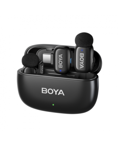 BOYA Mini 2-02 Kit 2 Micrófonos usb-C
