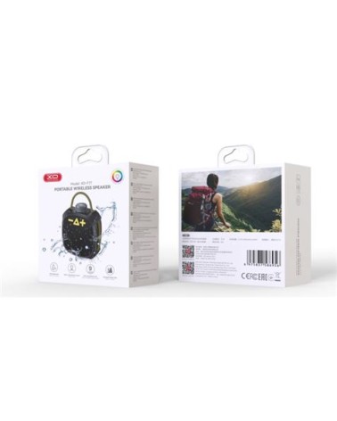ALTAVOZ BLUETOOTH PORTATIL IP66 NEGRO F77 XO
