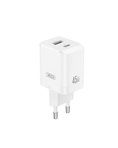 CARGADOR USB+USB-C 45W CE36 BLANCO XO