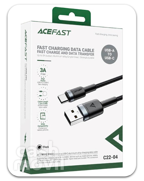 Cable USB-A a USB-C Acefast... 2