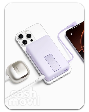 Xiaomi Magnetic Powerbank 10,000mAh con Soporte Integrado Purple (BHR08PAGL)