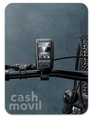 Hoco DV104 Cámara 4K con pantalla y luz LED para Bicicleta o Moto