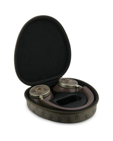GUESS – Auriculares Bluetooth ENC Marrón 45H con Estuche