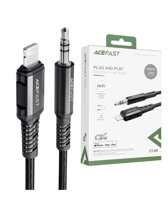 Cable Lightning - 3.5mm 1.2...