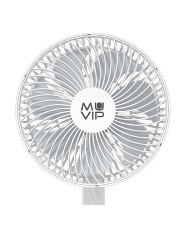 VENTILADOR PORTATIL GIRATORIO DE MESA 8" BATERÍA MUVIP