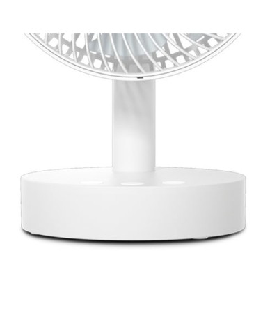 VENTILADOR PORTATIL GIRATORIO DE MESA 8" BATERÍA MUVIP