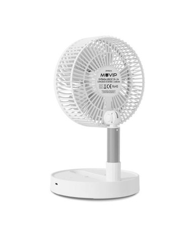 VENTILADOR PORTATIL EXTENSIBLE Y PLEGABLE 8" BATERÍA MUVIP