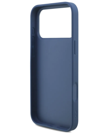 Funda GUESS 17 Pro Max LogoG Tejido Azul con Pulsera