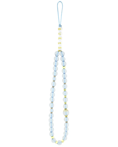 Funda GUESS 17 Pro Max LogoG Tejido Azul con Pulsera