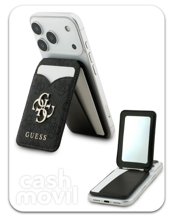 GUESS 4G PU TARJETERO NEGRO...