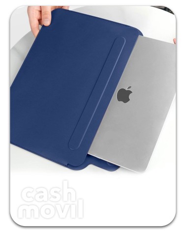 Funda de piel portátil para MacBook 13-14" uso doble como alfombrilla