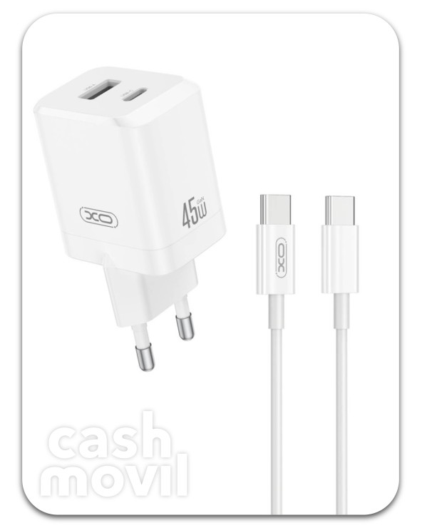 CARGADOR USB+USB-C 45W CON...
